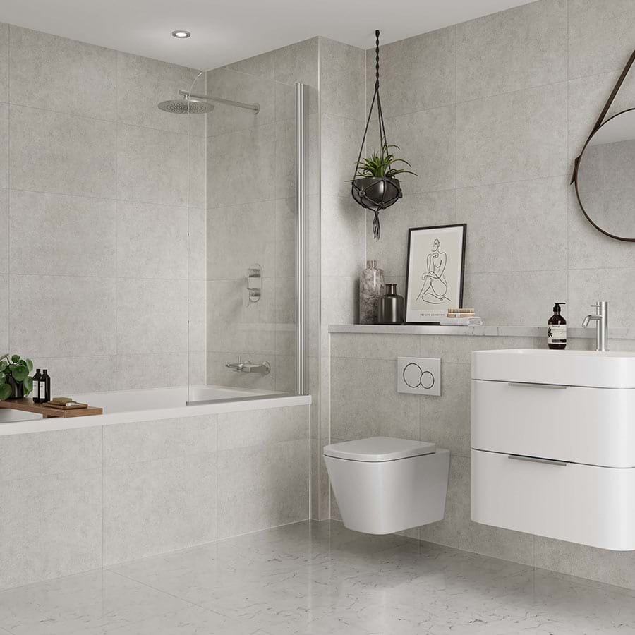 White Mineral Tile Collection