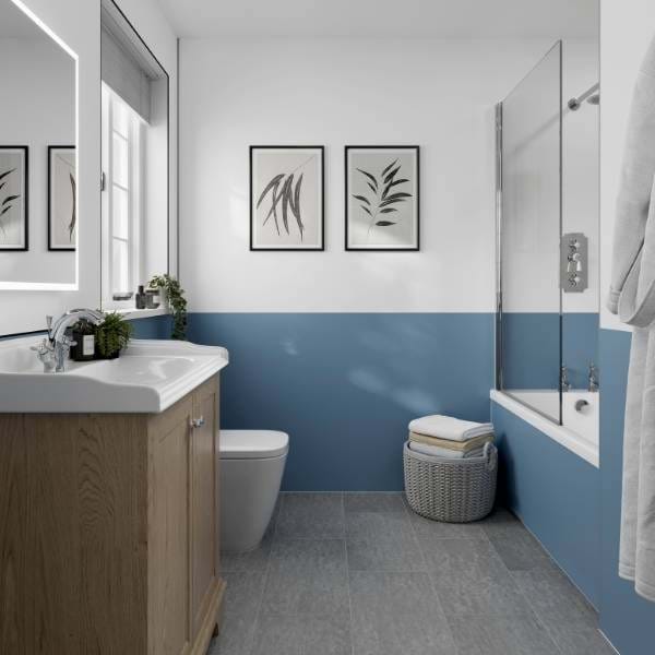 Misty Blue Badezimmer-Wandpaneele
