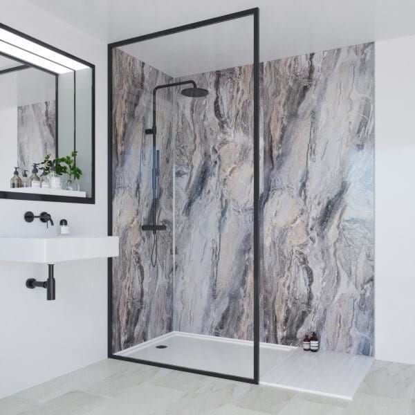 Cappuccino Stone bathroom wall panels by Multipanel 