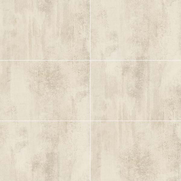 White Gypsum Paneele in Fliesenoptik