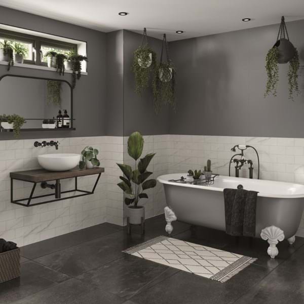 Monument Grey Badezimmer-Wandpaneele